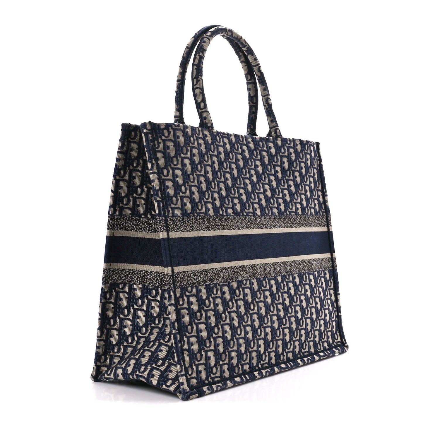 Oblique Large Book Tote Blue Multicolor