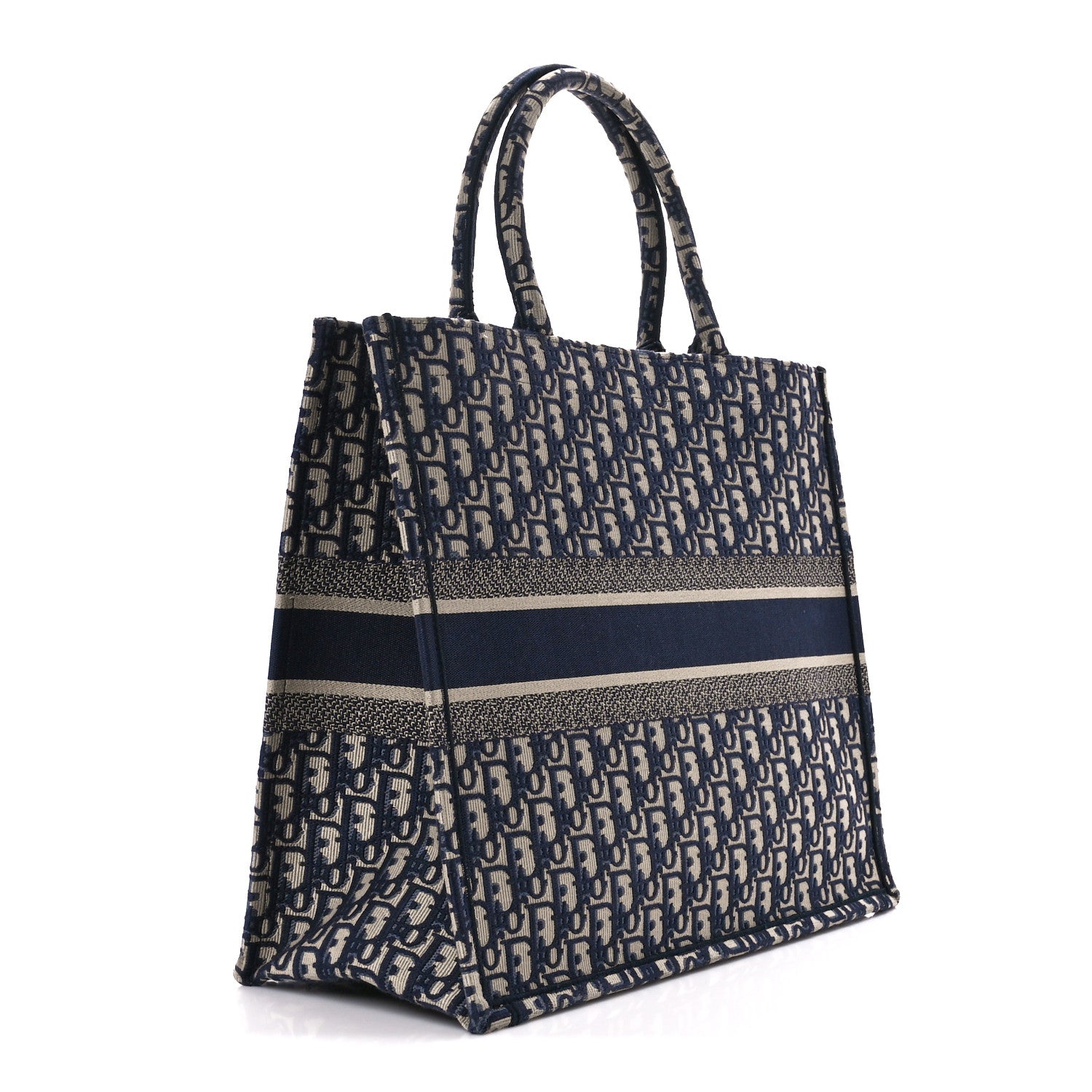 Christian Dior Oblique Large Book Tote Blue Multicolor 3 of 12