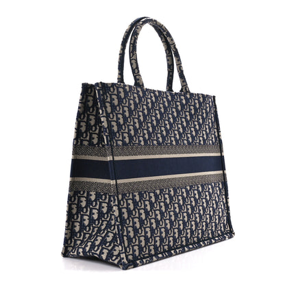 Christian Dior Oblique Large Book Tote Blue Multicolor 3 of 12