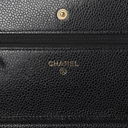 Chanel Caviar Quilted Wallet On Chain WOC Black 8 of 10