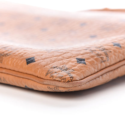 MCM Visetos Medium Crossbody Pouch Cognac 10 of 12