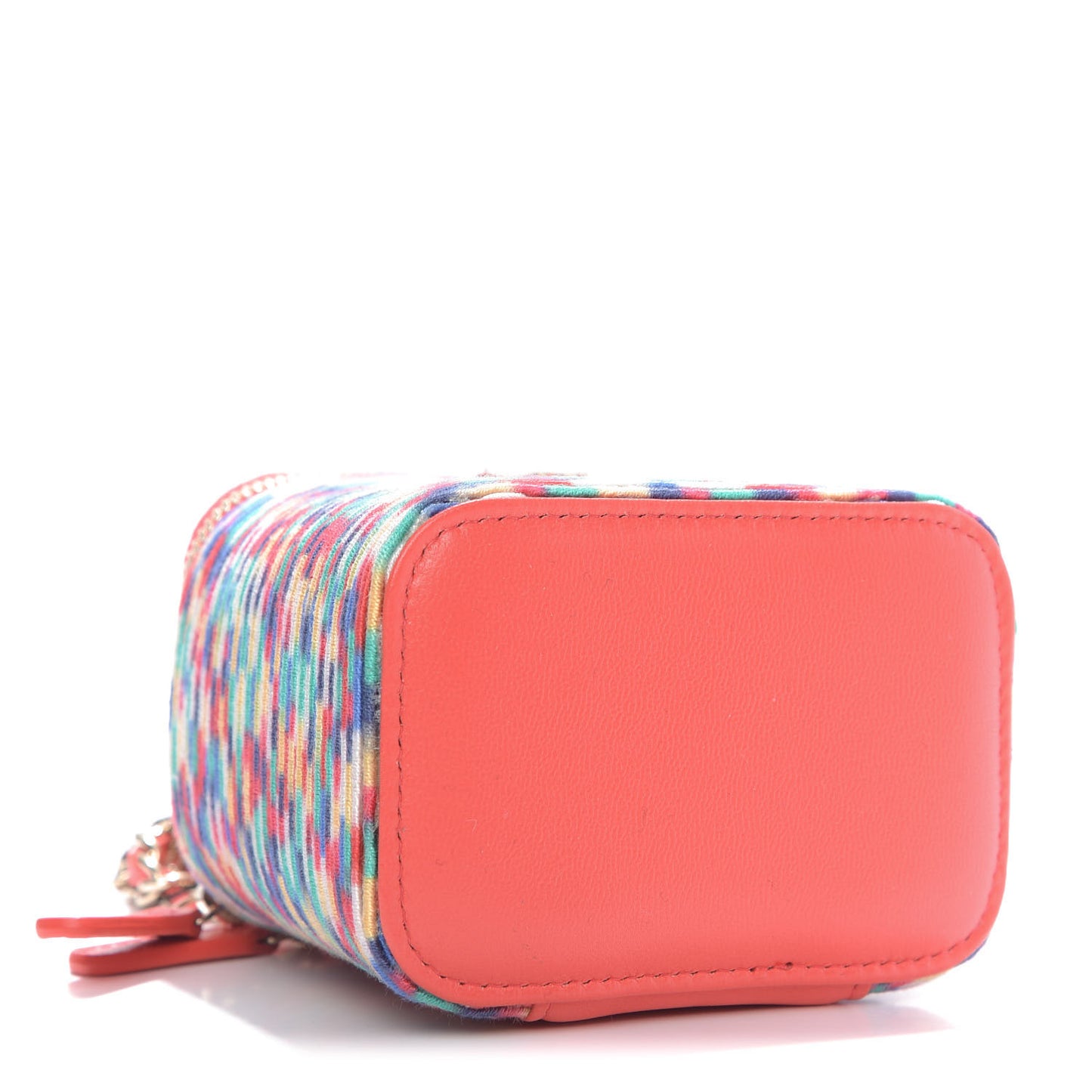 Embroidered Thread Mini Vanity With Chain Multicolor