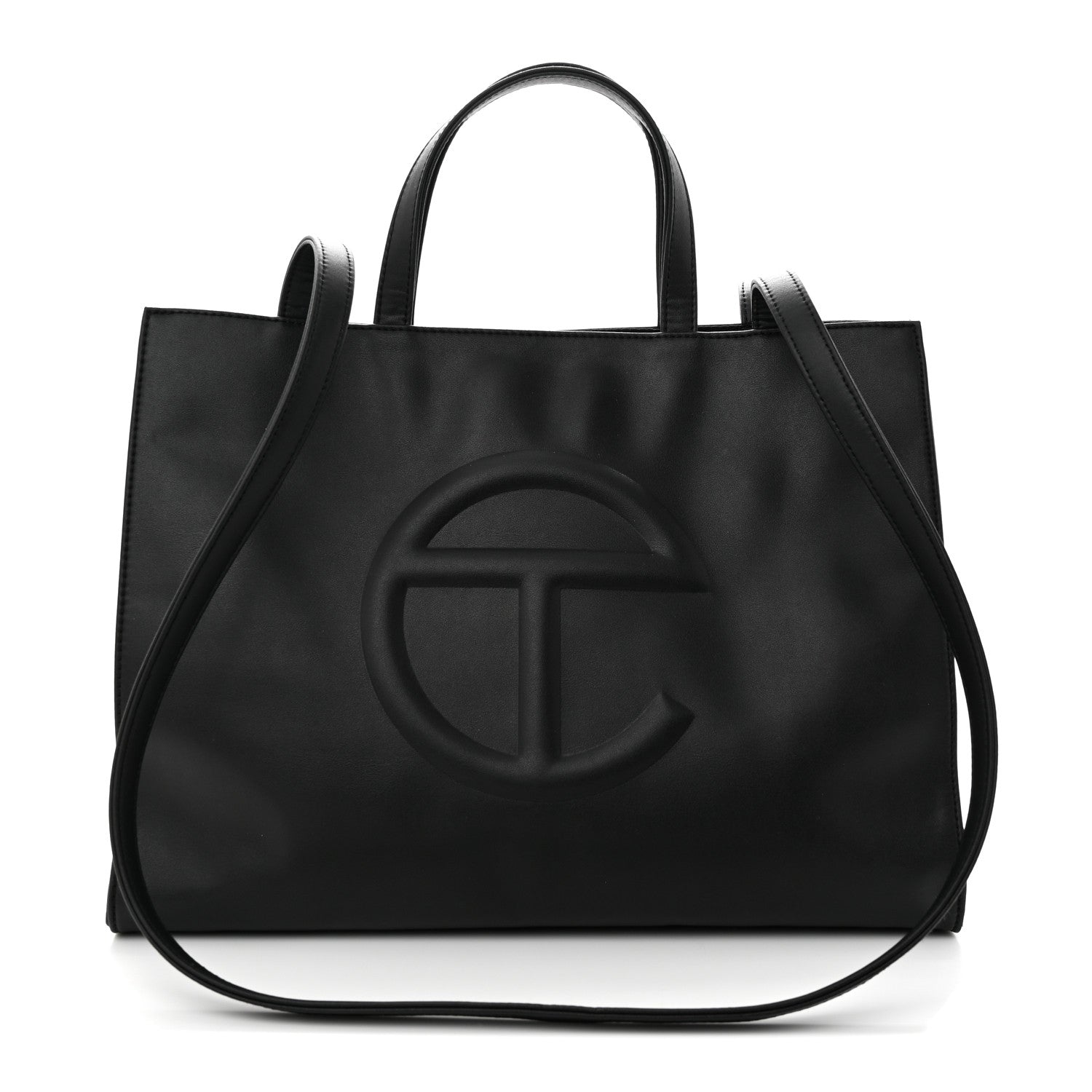 Telfar Vegan Leather Medium Shopping Bag Black 1 of 12