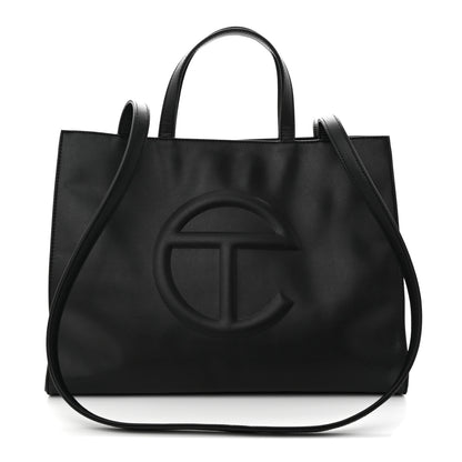 Telfar Vegan Leather Medium Shopping Bag Black 1 of 12