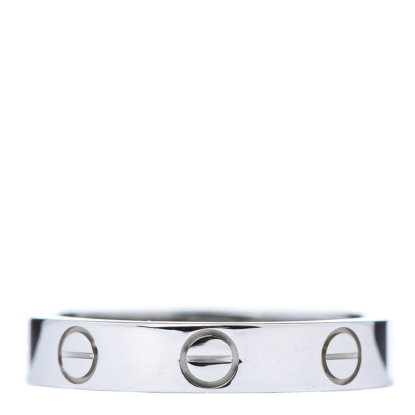 18K White Gold 3.5mm LOVE Wedding Band Ring 51 5.75