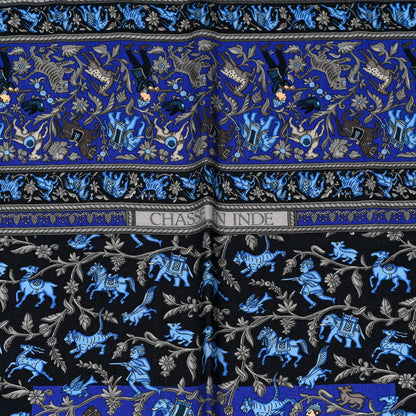 Hermes Cashmere Silk Chasse En Inde Shawl 140 3 of 6