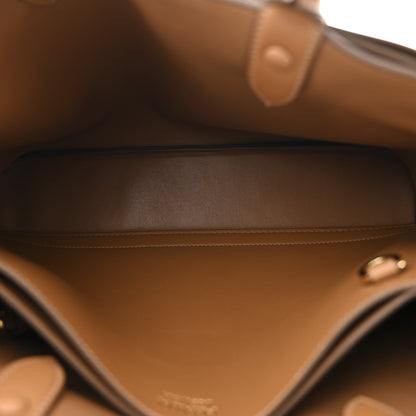 Prada Soft Grained Calfskin Vitello Daino Large Buckle Bag Caramello 5 of 13