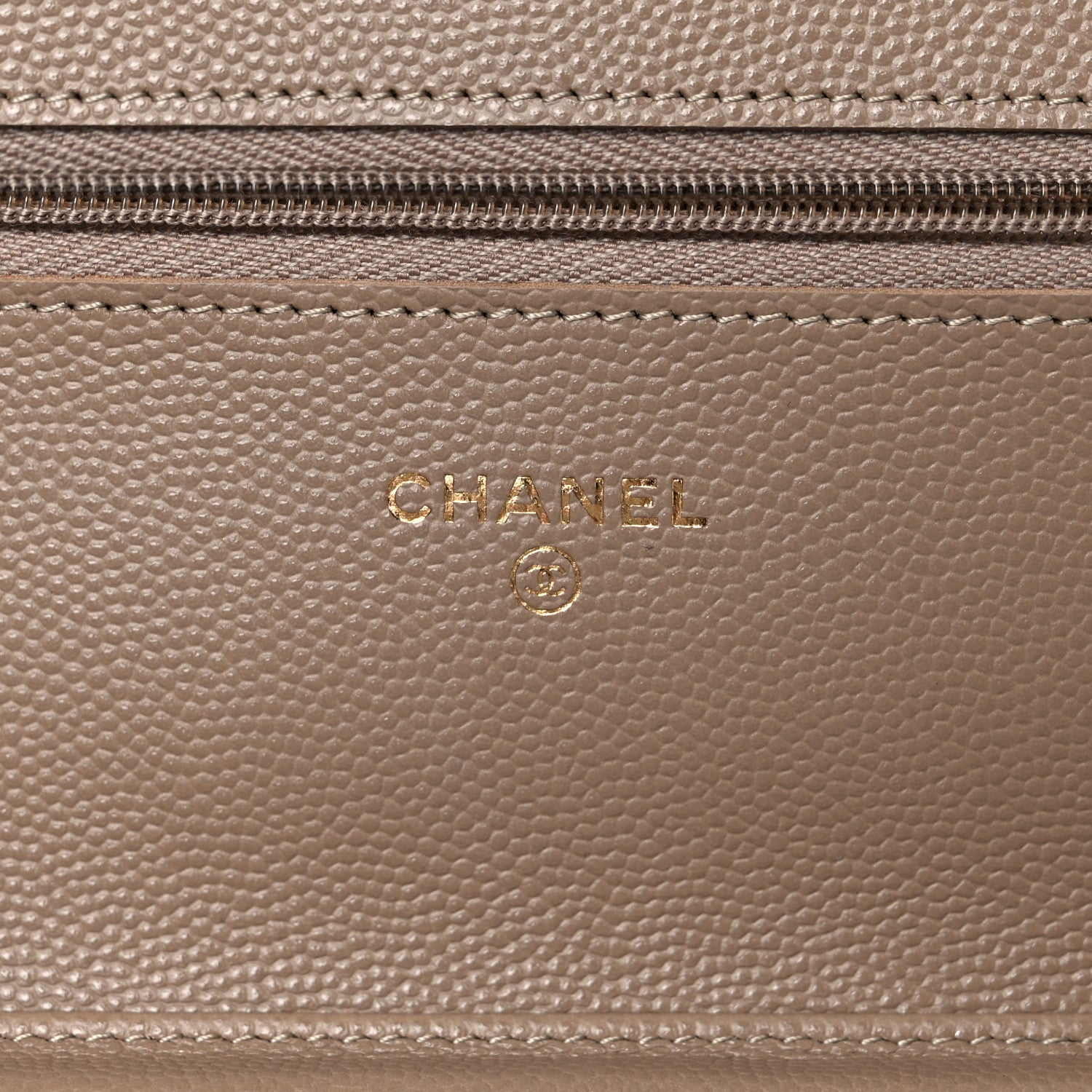 Chanel Caviar Quilted Wallet On Chain WOC Beige 6 of 11