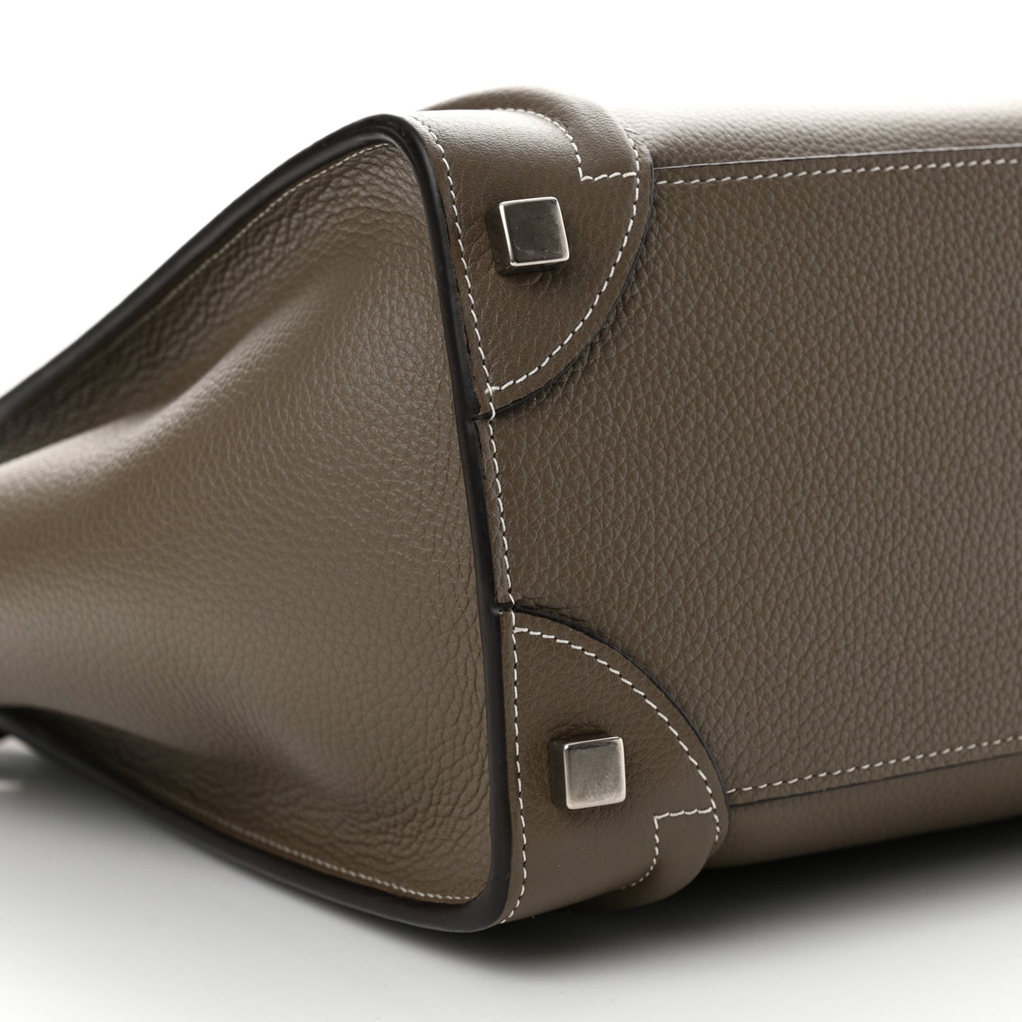 Drummed Calfskin Micro Luggage Souris