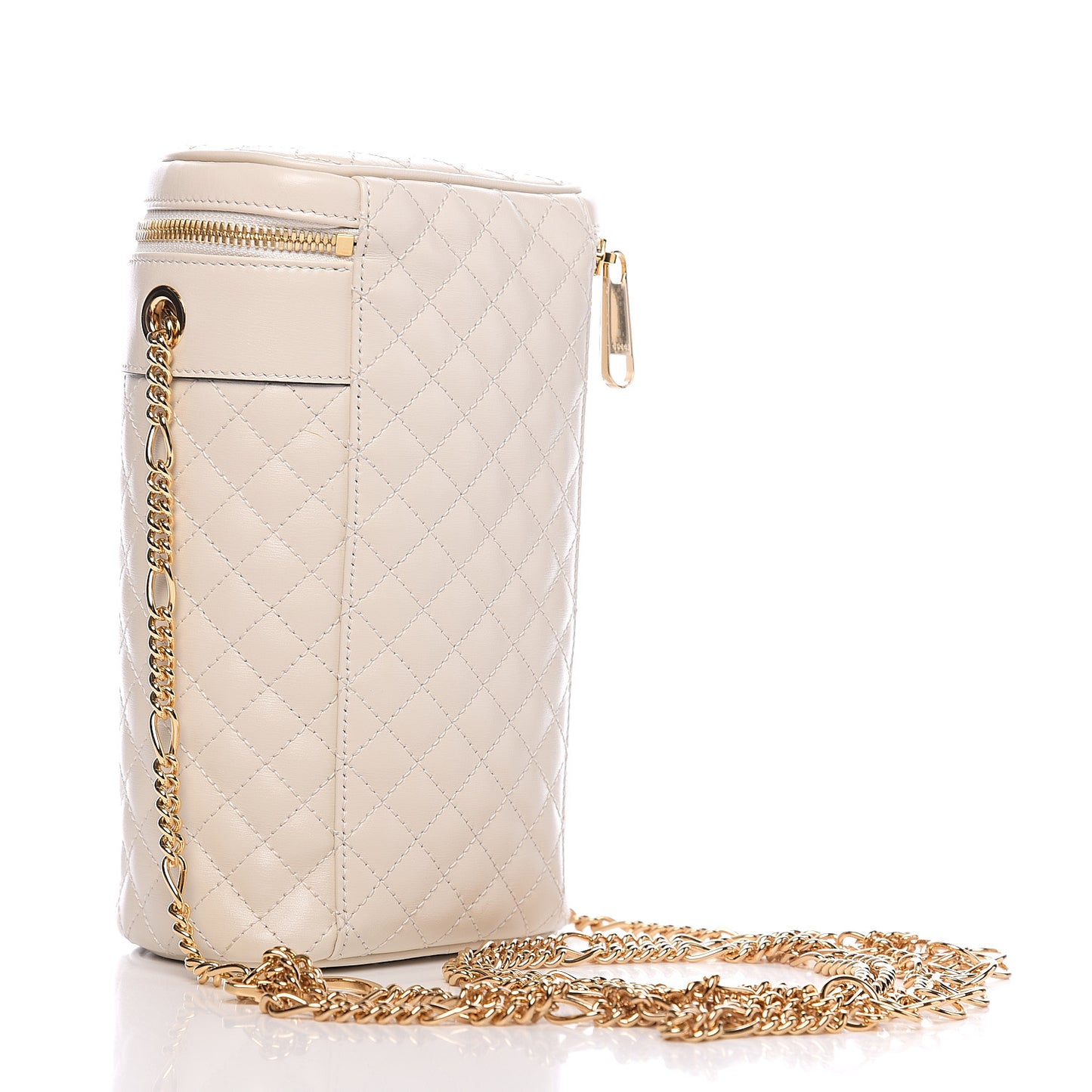 Calfskin Trapuntata Zumi Belt Bag Off White