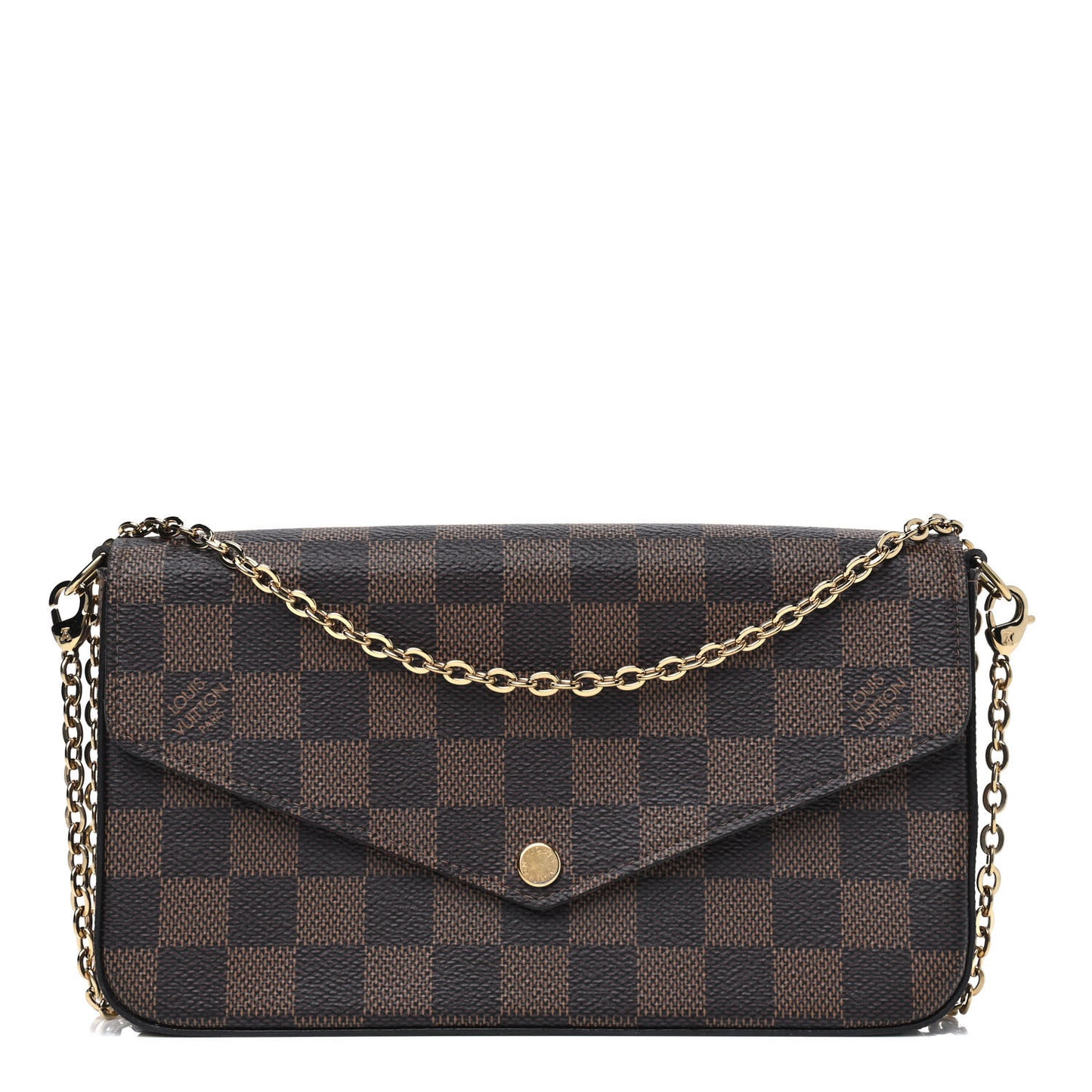 Damier Ebene Pochette Felicie Chain Wallet