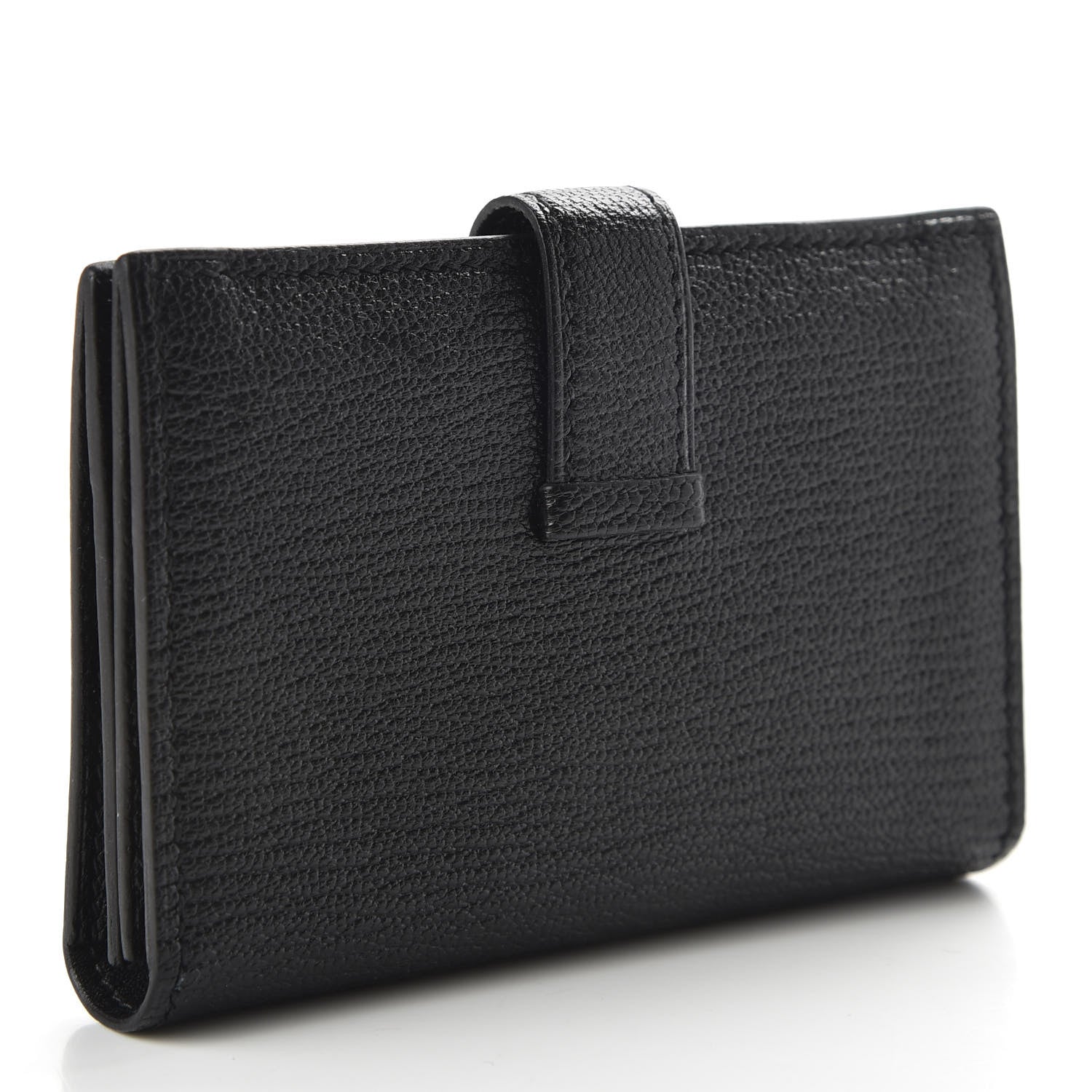 Hermes Chevre Mysore Bearn Card Holder Wallet Black 3 of 8