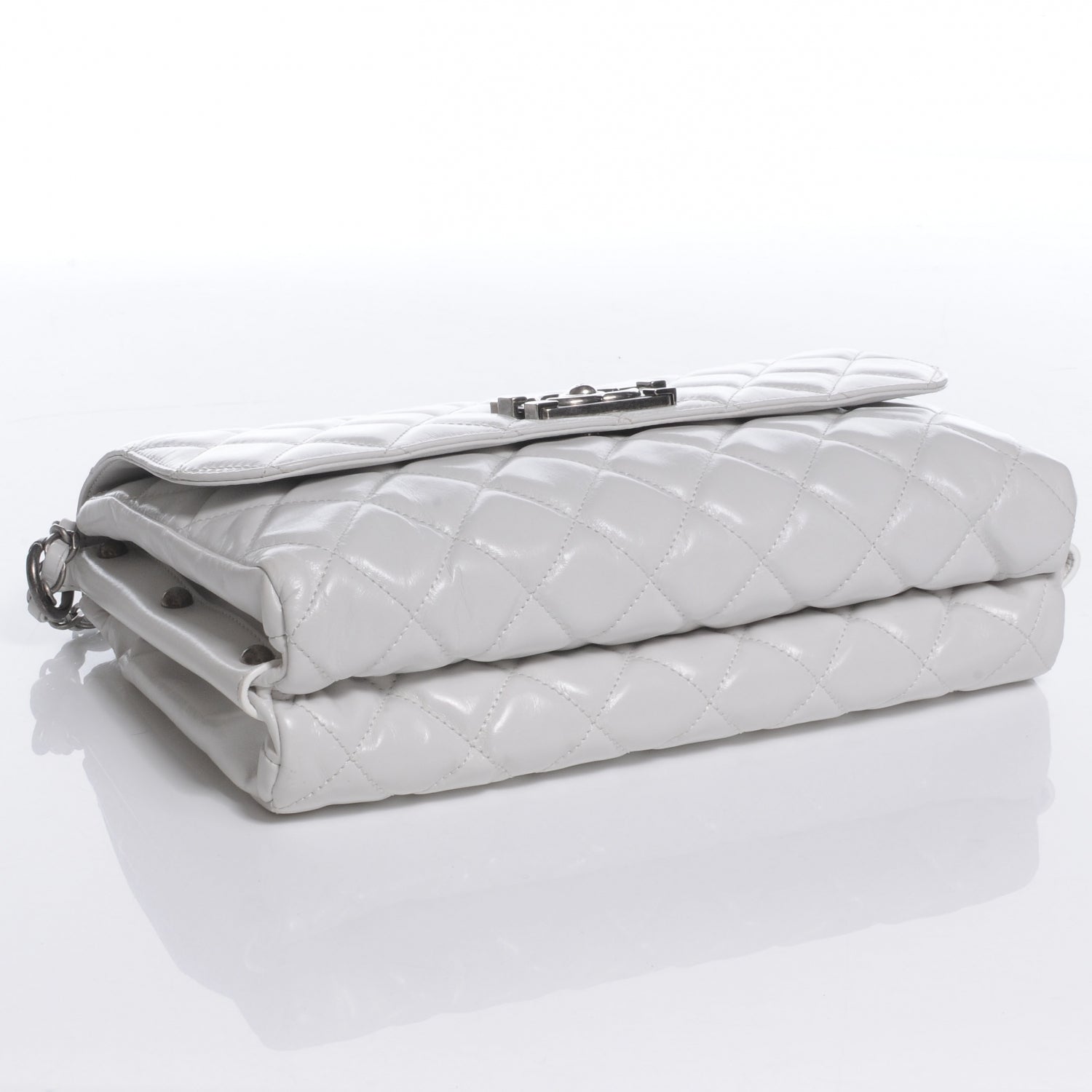 Chanel Lambskin Quilted Medium Boy Flap White 5 of 8