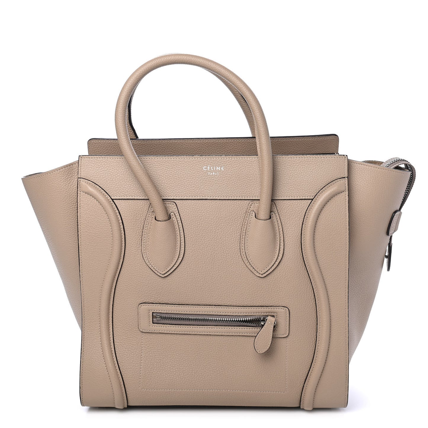 Drummed Calfskin Mini Luggage Dune