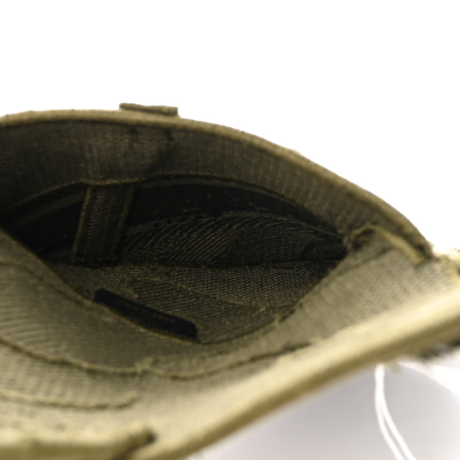 Christian Dior Canvas Embroidered Camouflage Saddle Belt Bag Green 5 of 9