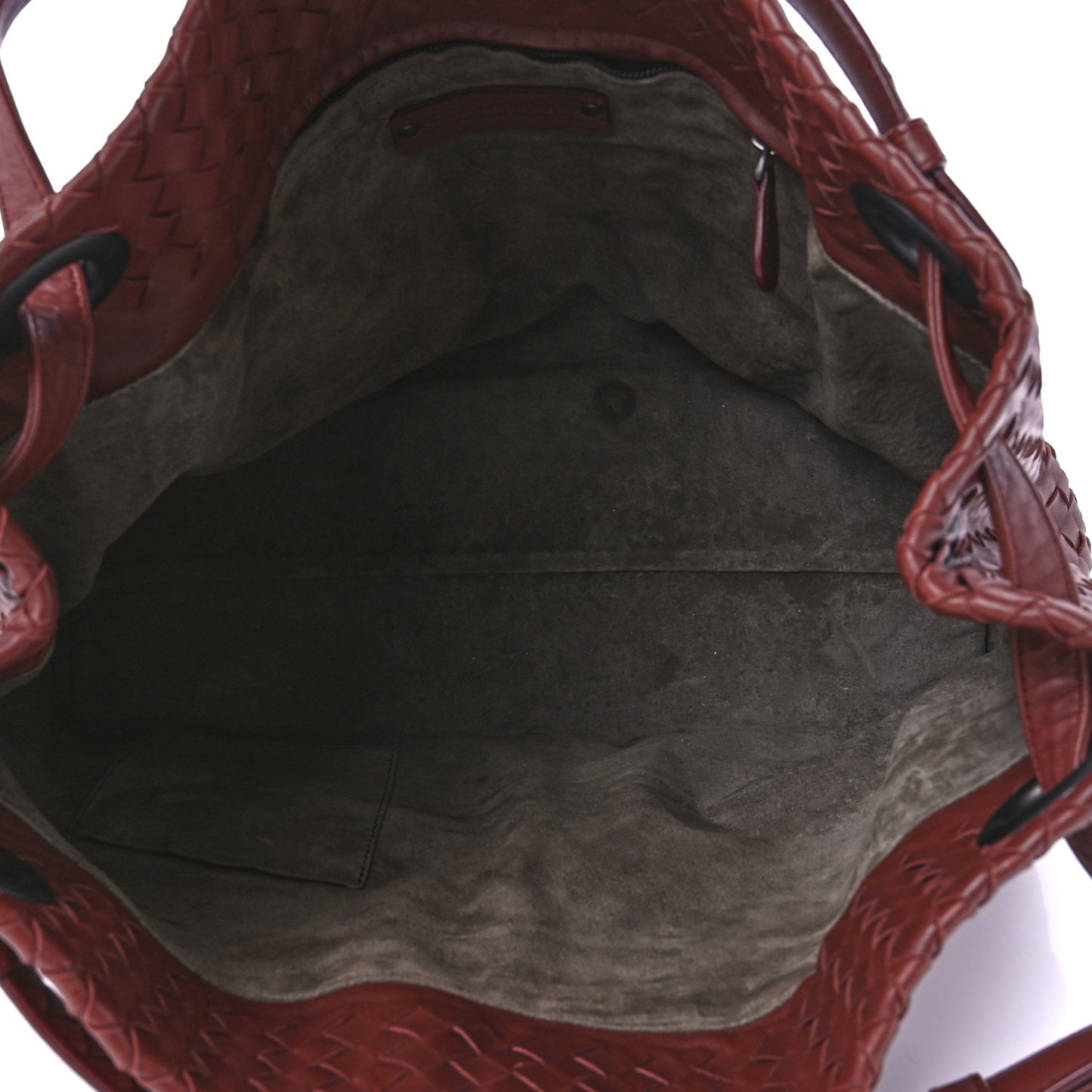 Nappa Intrecciato Medium Garda Bag Rust