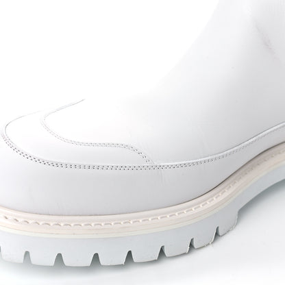 Louis Vuitton Calfskin Monogram Embossed Neoprene Mens Landscape Ankle Boots 9.5 White 16 of 16