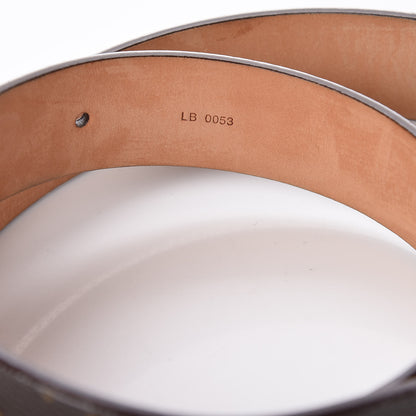 Louis Vuitton Monogram Ceinture Belt Silver Buckle 80 32 8 of 9