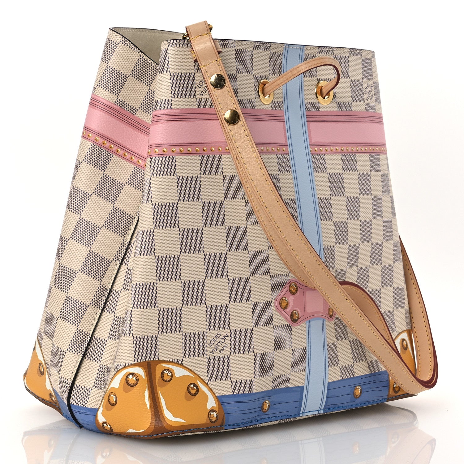 Louis Vuitton Damier Azur Summer Trunks Neonoe 3 of 10