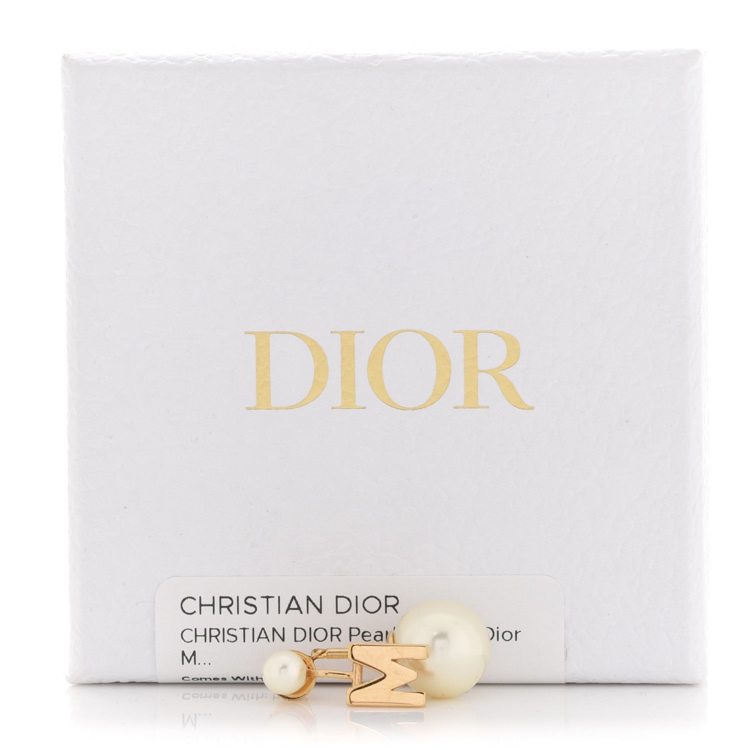 Christian Dior Pearl My ABCDior M Tribale Earring Gold 5 of 5