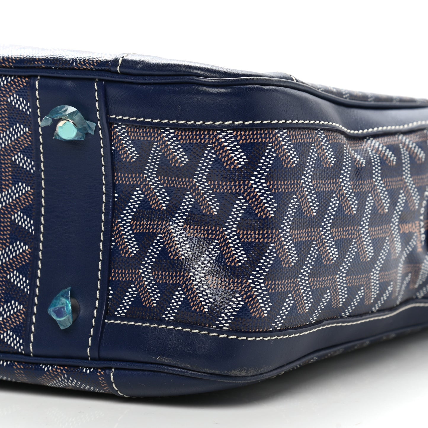 Goyardine Ambassade MM Briefcase Navy