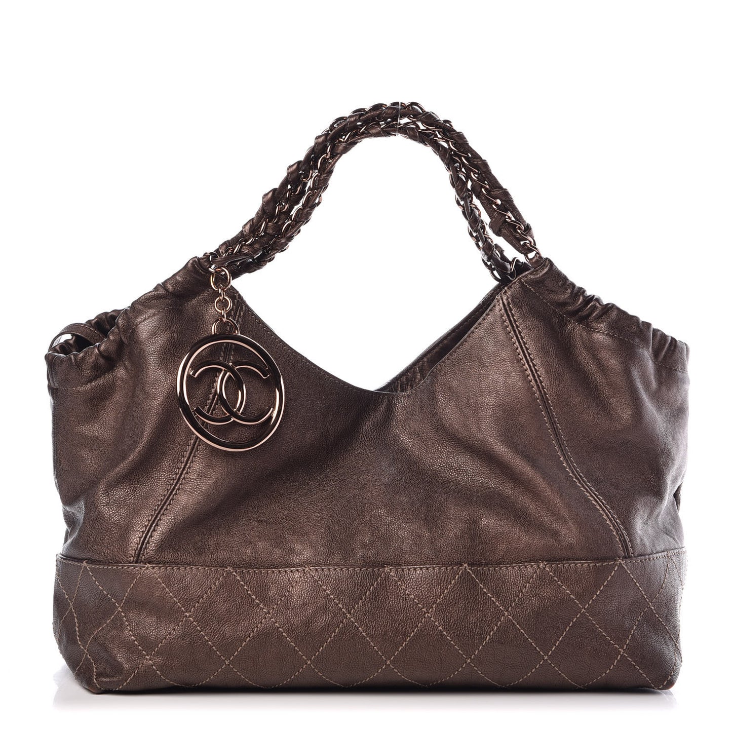 Metallic Calfskin Baby Coco Cabas Bronze