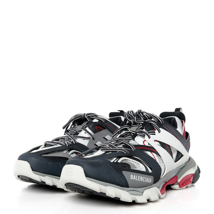 Balenciaga Rubber Mesh Bi-Color Mens Track.2 Open Sneakers 41 Red Gray 3 of 9