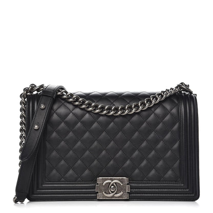 Chanel Calfskin Quilted New Medium Boy Flap Black 1 of 9