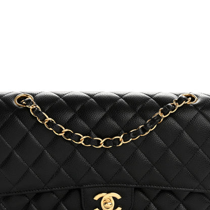 Chanel Caviar Quilted Medium Double Flap Black 8 of 11