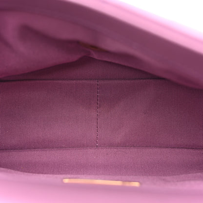 Chanel Goatskin Quilted Medium Chanel 19 Flap Purple 5 of 12