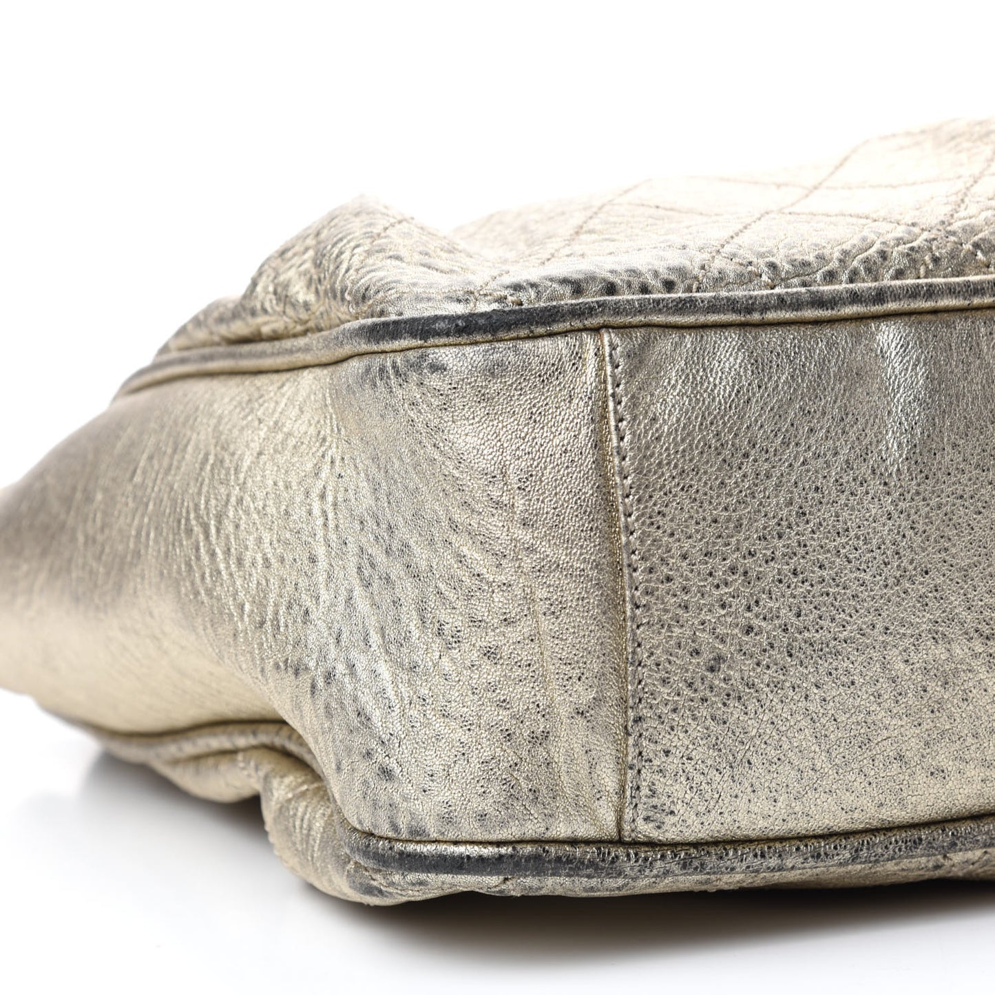 Distressed Lambskin Le Marais Tote Gold