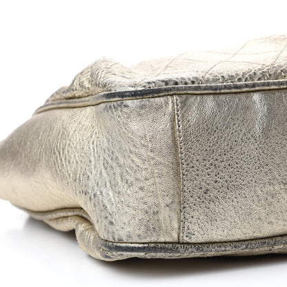 Chanel Distressed Lambskin Le Marais Tote Gold 6 of 17
