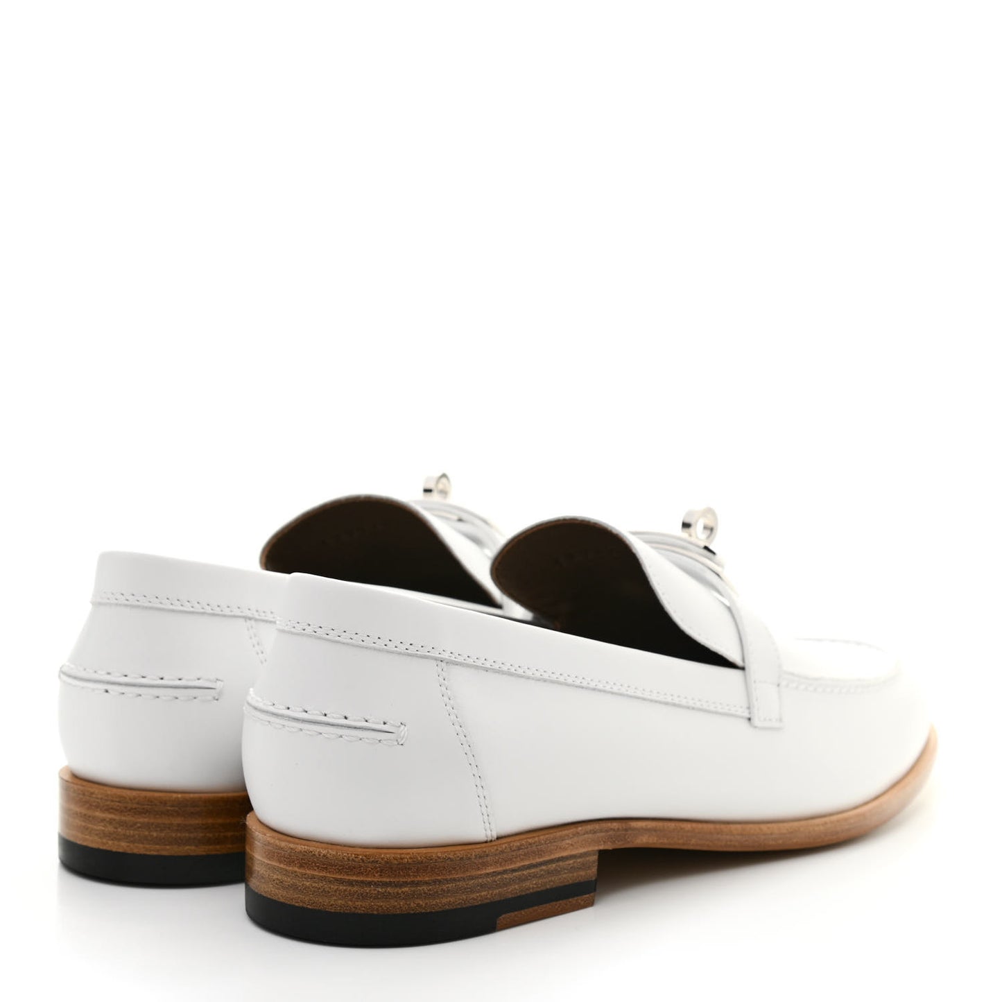 Calfskin Womens Destin Loafers 38 White