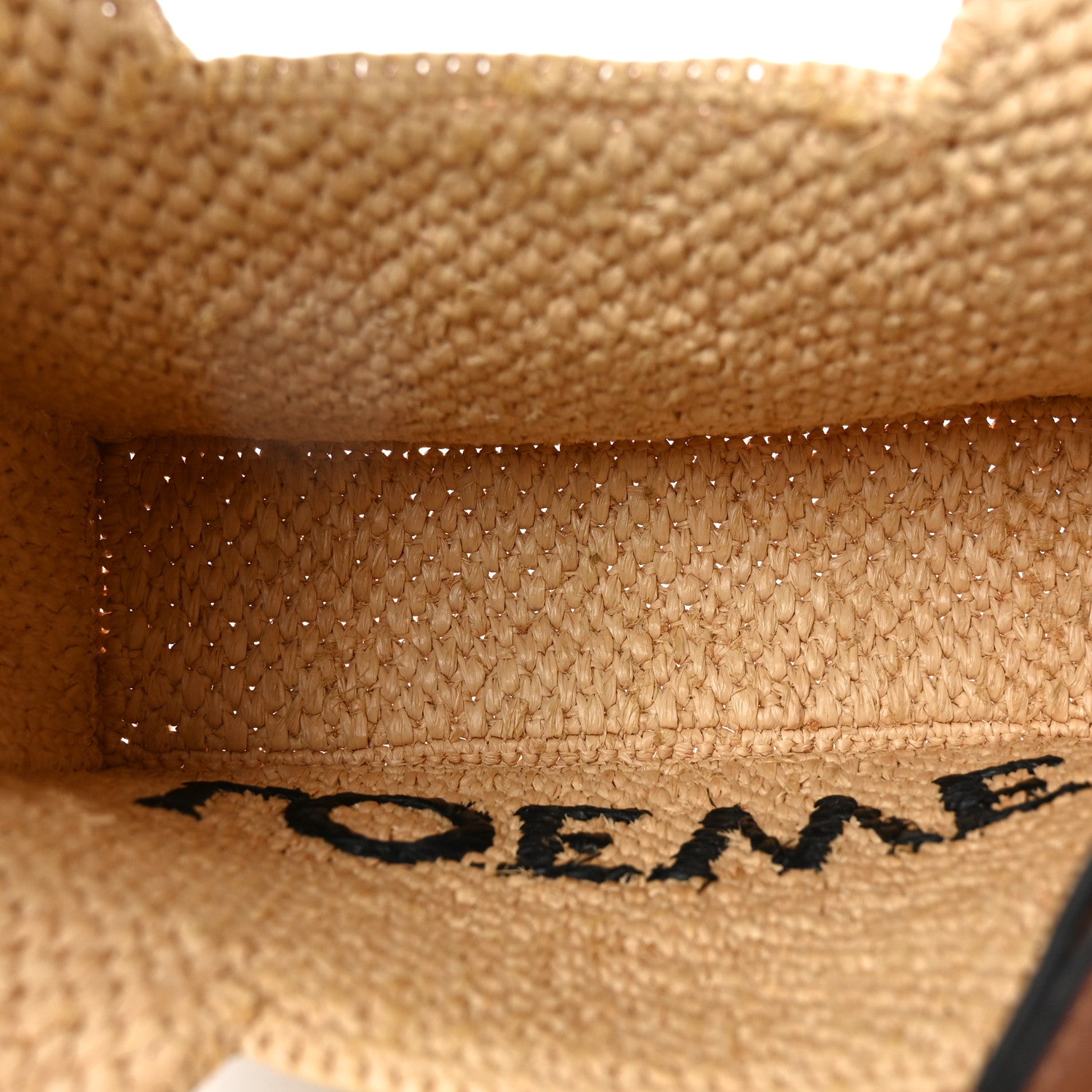 Loewe X PAULA'S IBIZA Raffia Font Tote Natural Tan 5 of 8