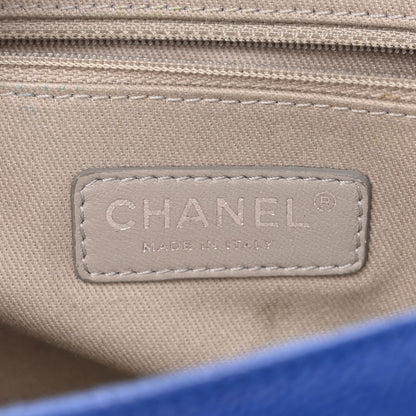 Chanel Caviar Quilted Jumbo Easy Flap Blue 6 of 11