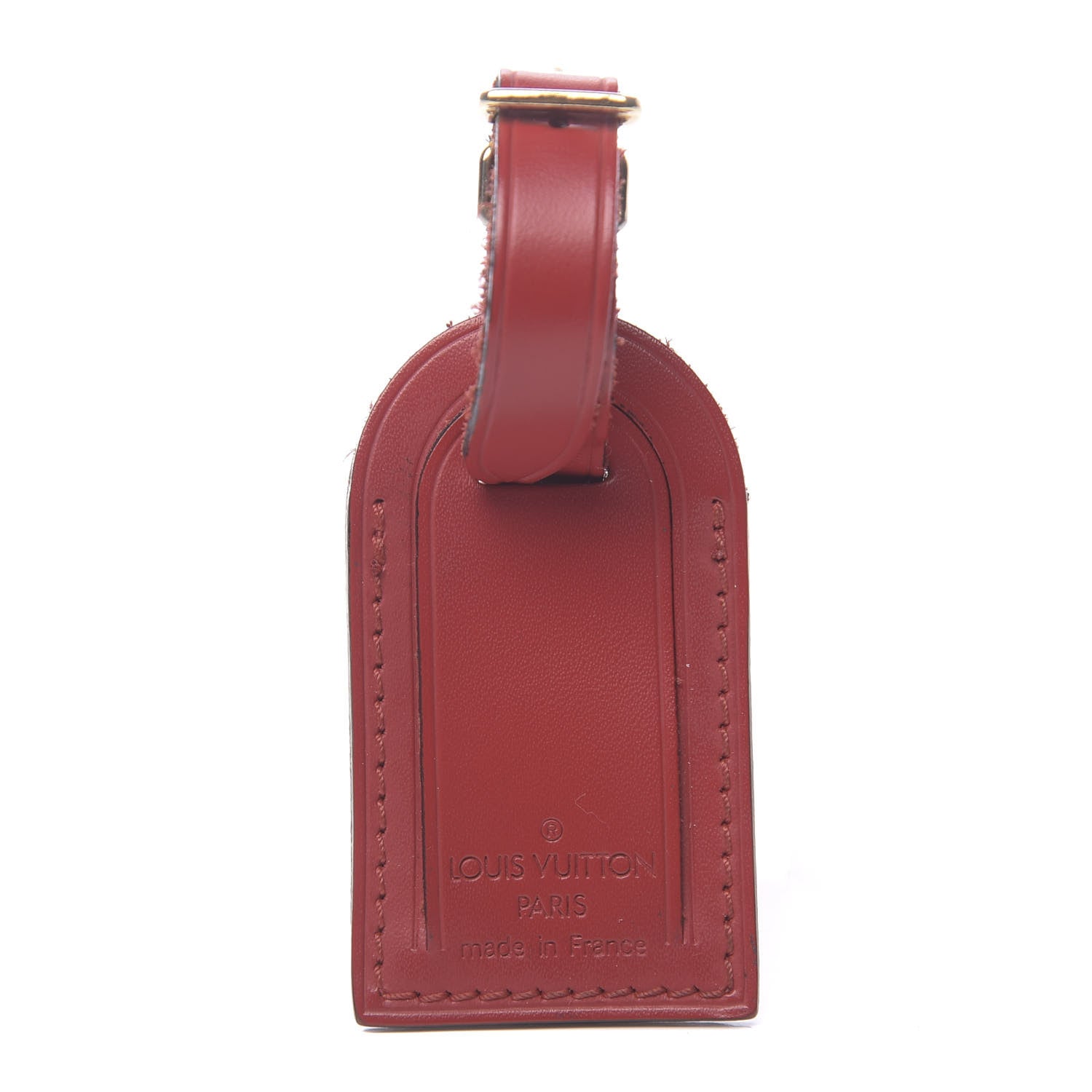 Louis Vuitton Calfskin Luggage Tag Red 1 of 2