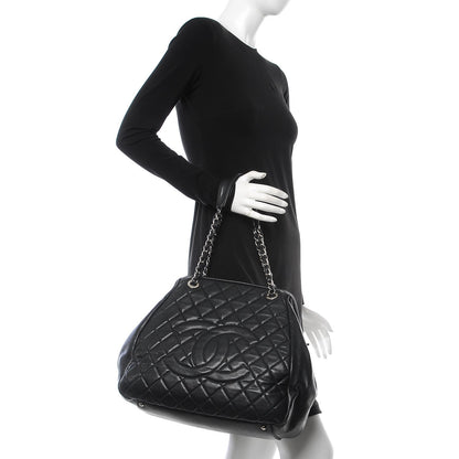 Chanel Caviar Quilted Framed Bowling Bag Black 2 of 15