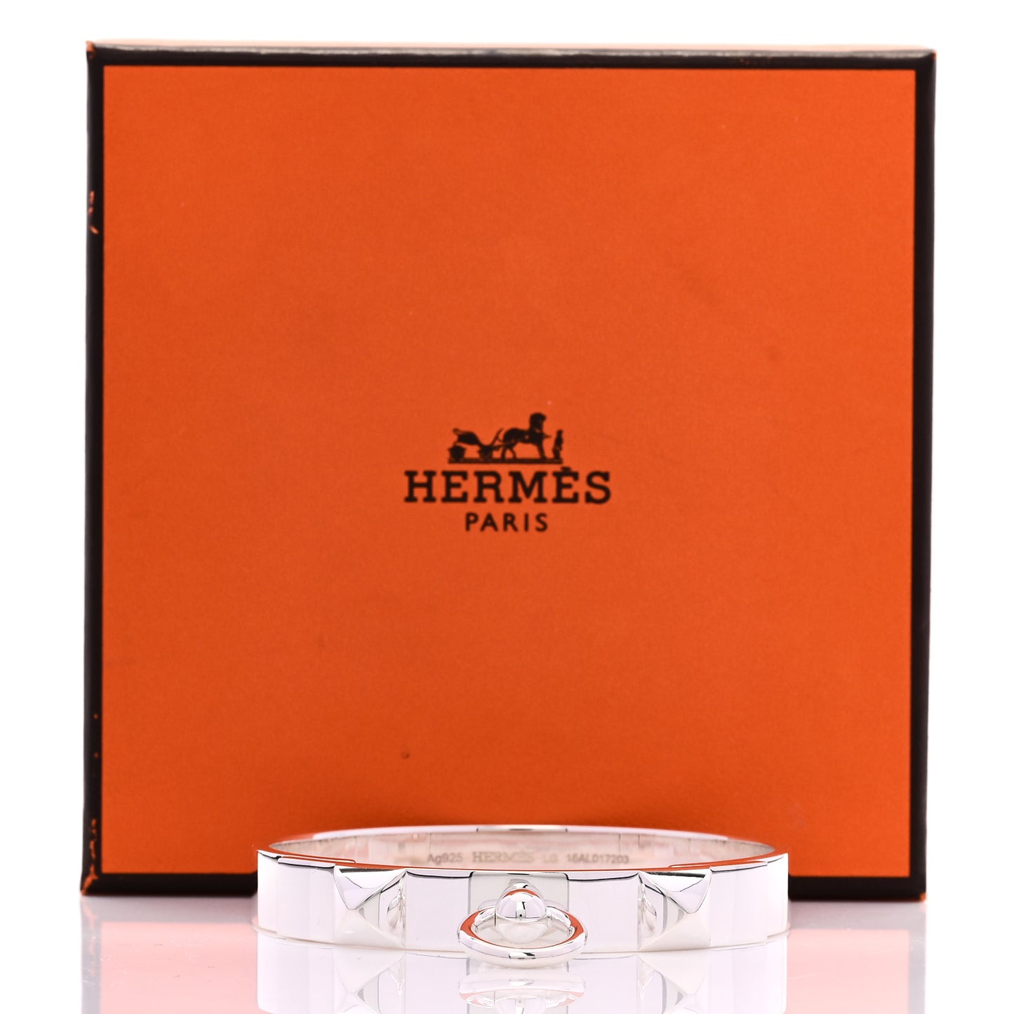 Sterling Silver PM Collier De Chien Bracelet LG