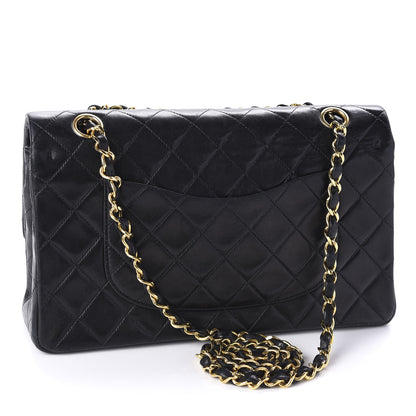 Chanel Lambskin Quilted Medium Double Flap Black 3 of 11