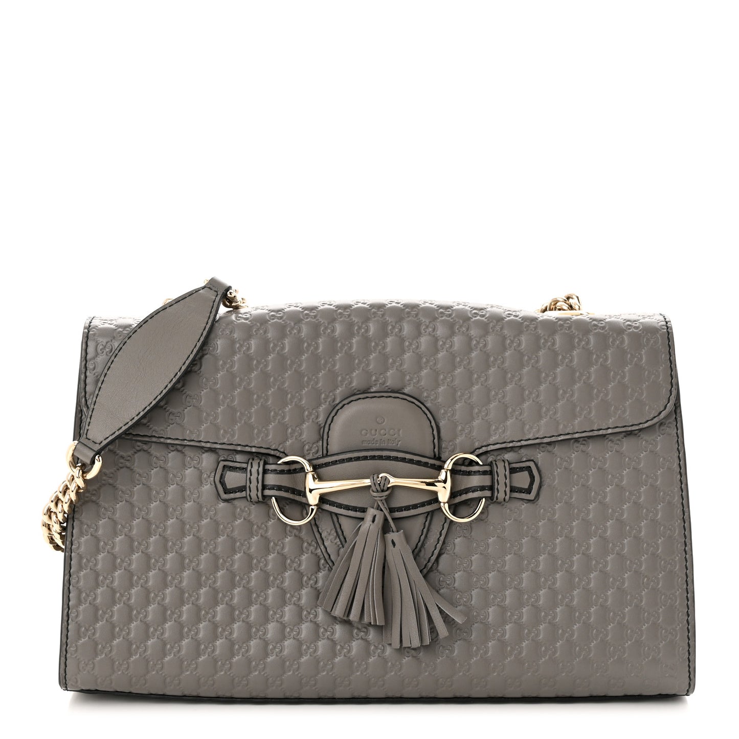 Soft Microguccissima Medium Emily Chain Shoulder Bag Loess