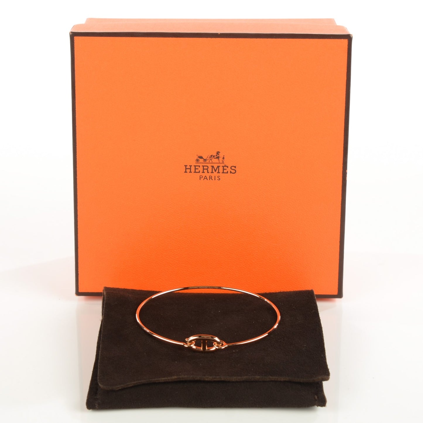 18K Rose Gold PM Ronde Chaine d'Ancre Bracelet SH