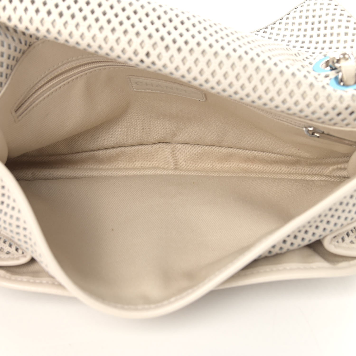 Chanel Perforated Calfskin Up In The Air Flap White 4 of 11