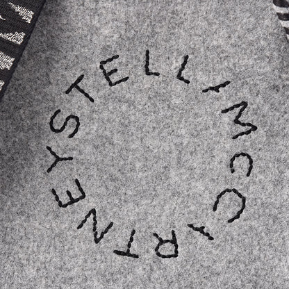 Stella McCartney Eco Felt Mini Logo Crossbody Smoke Slate 7 of 9