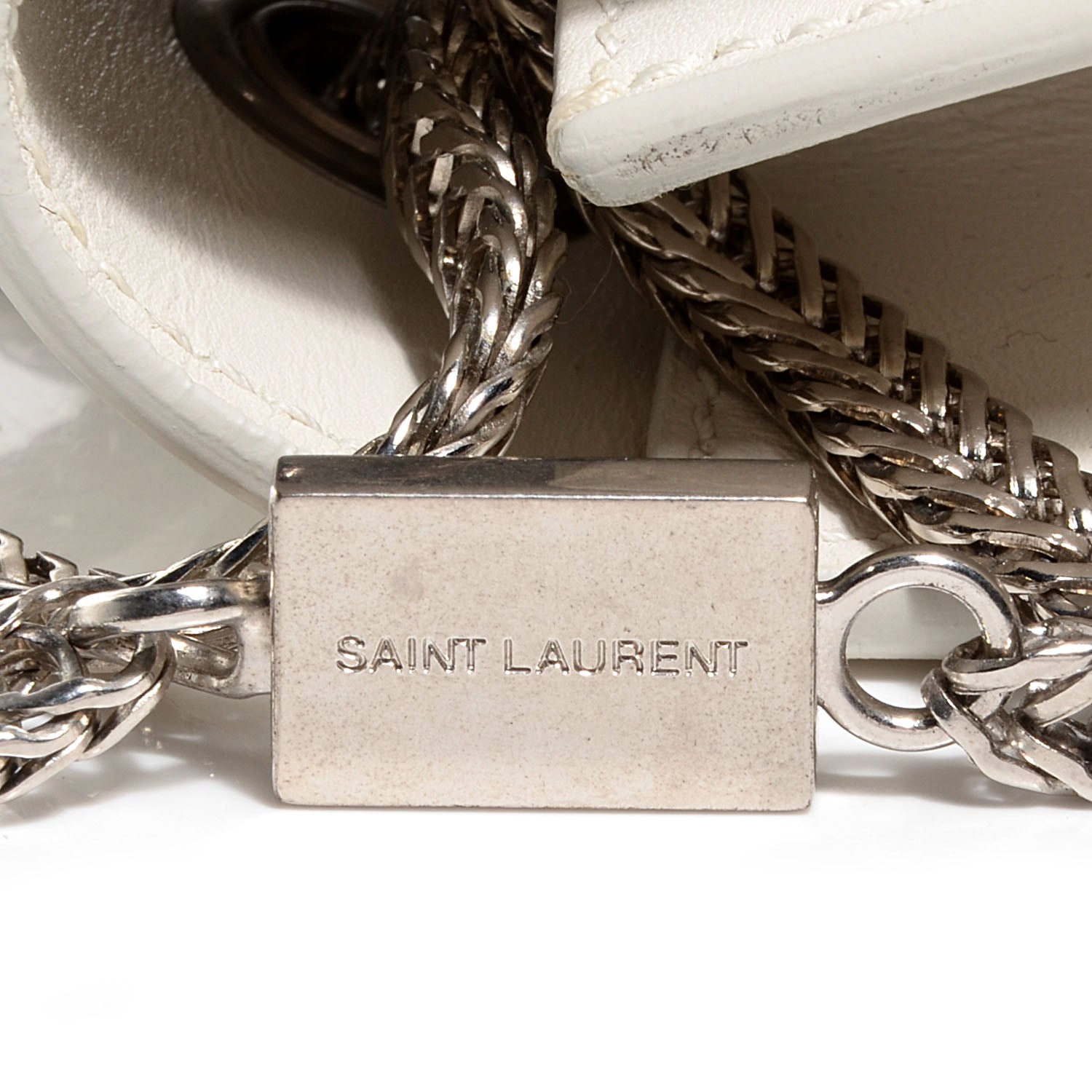 Saint Laurent Leather Classic Medium Betty Bag White 6 of 10
