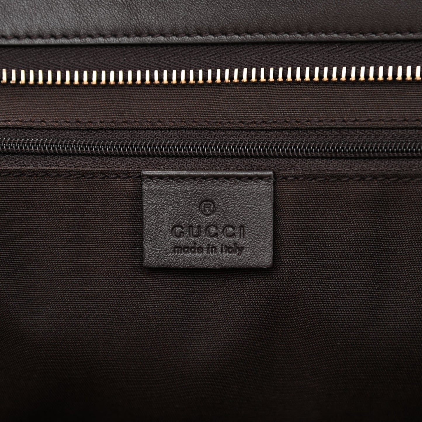 GG Supreme Monogram Medium Joy Tote Dark Brown