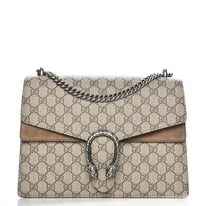 Gucci GG Supreme Monogram Medium Dionysus Shoulder Bag Taupe 1 of 9