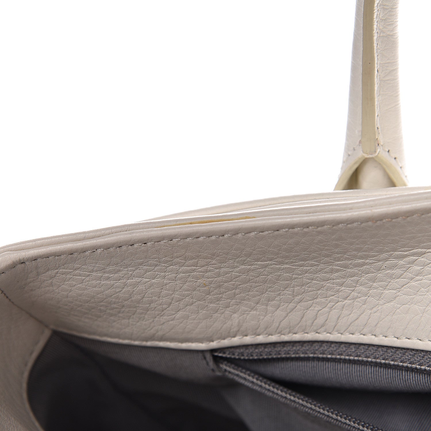 Chanel Calfskin Cerf Executive Shopper Tote White 10 of 18
