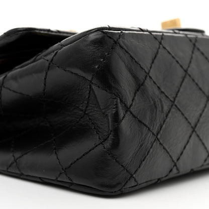 Chanel Aged Calfskin Lucky Charms 2.55 Reissue 225 Flap Black 9 of 10