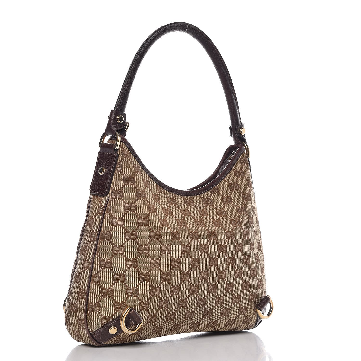 Gucci Monogram Medium Abbey D Ring Hobo Brown 3 of 17