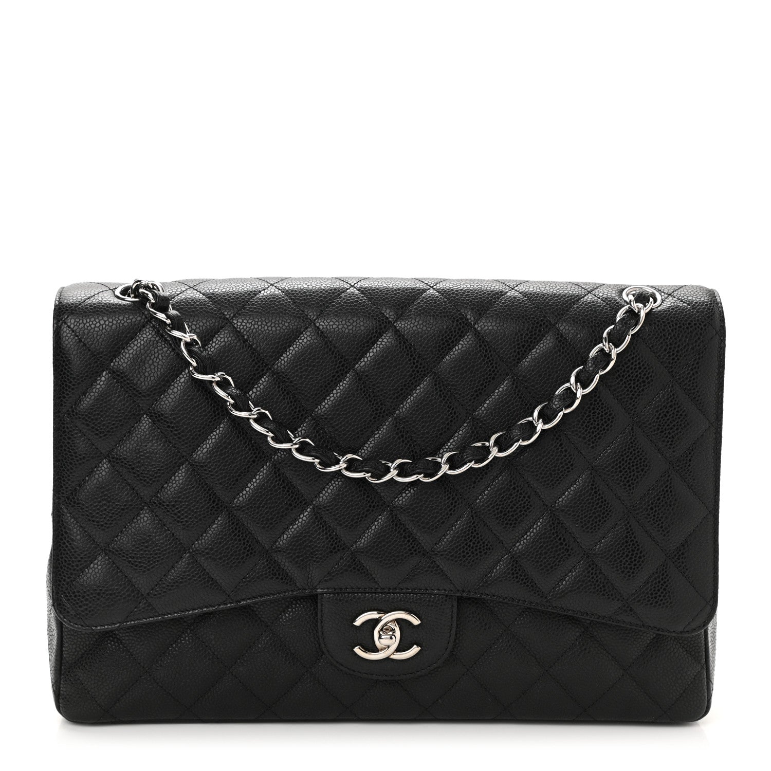 Chanel Caviar Quilted Maxi Single Flap Black 1 of 11